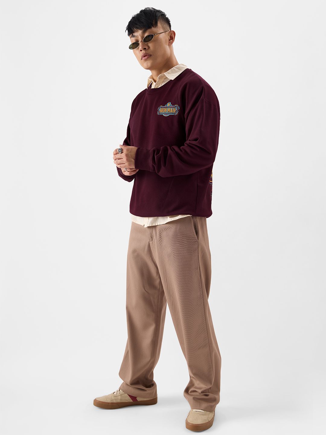 Buy Truck Art Iron Man Mens Oversized Sweatshirts Online