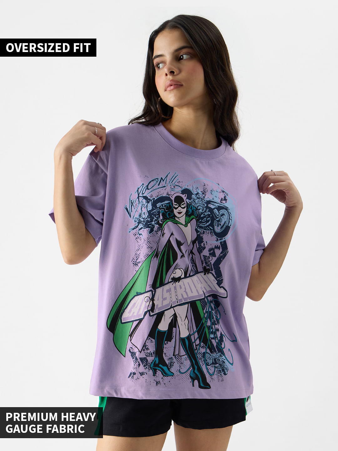 Buy DC: Catastrophic Women Oversized T-Shirts Online