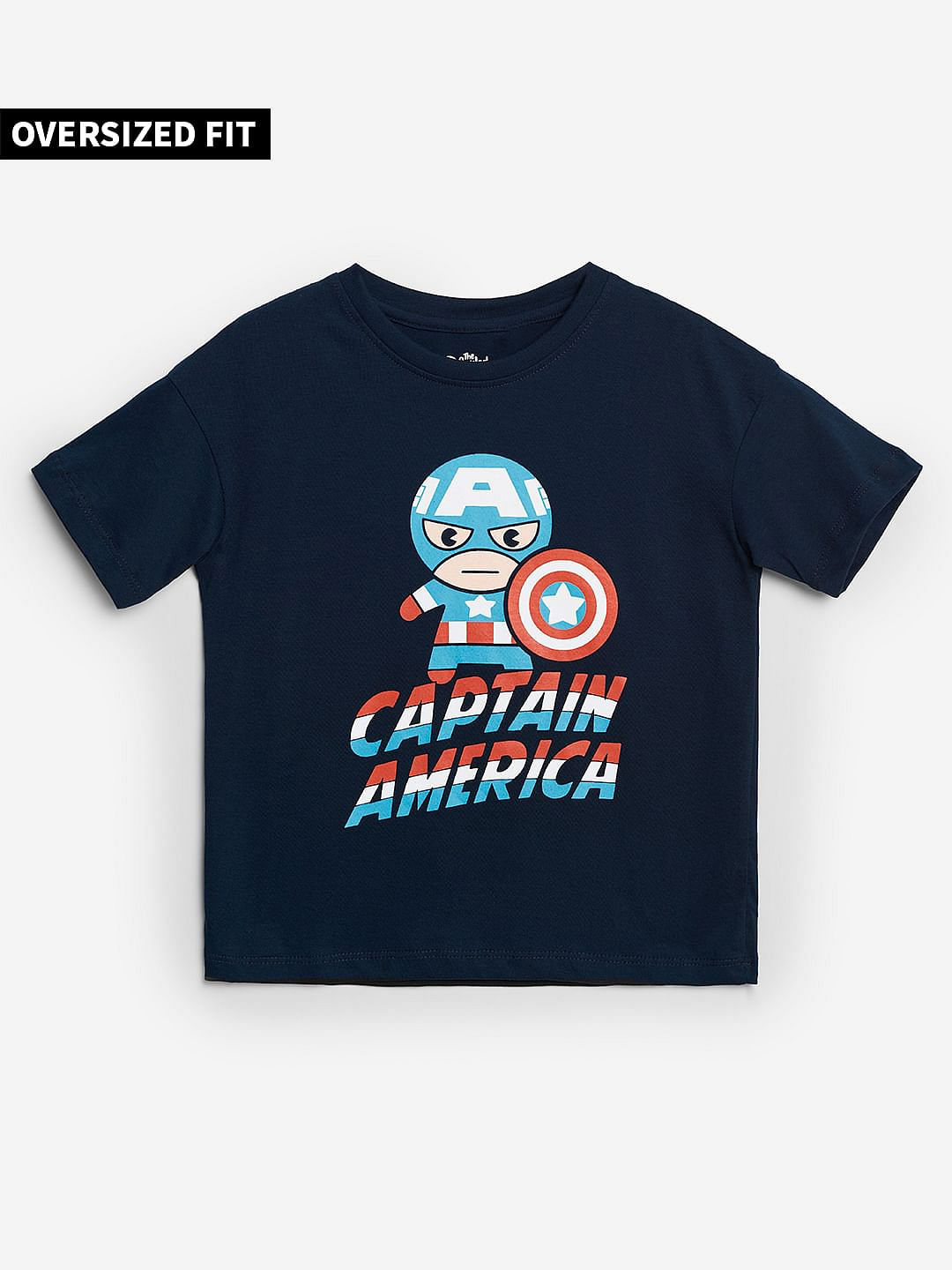 Buy Captain America: Chibi Boys Oversized T-Shirts Online