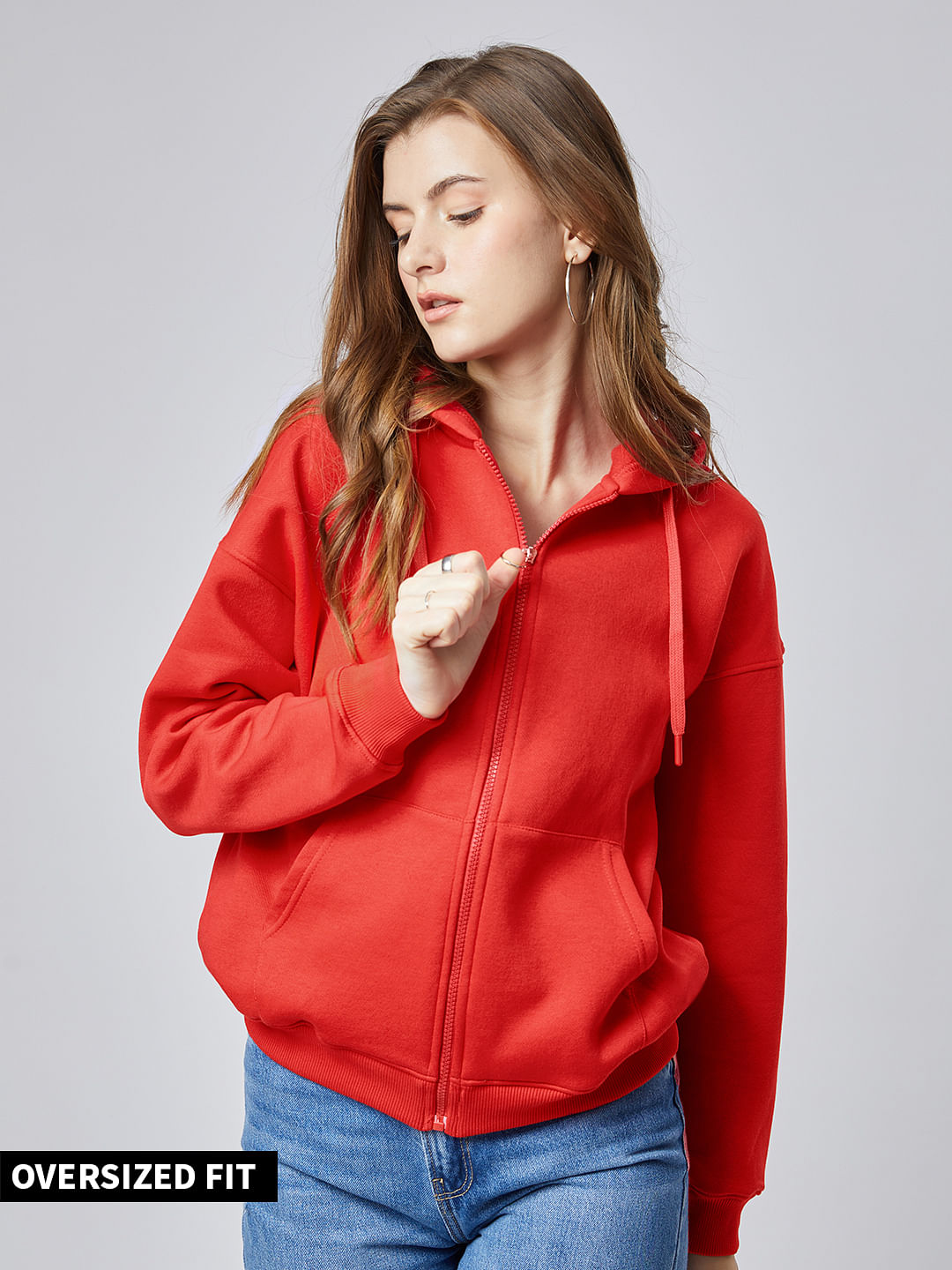 Buy Official TSS Originals: Poppy Red Women Hoodies Online