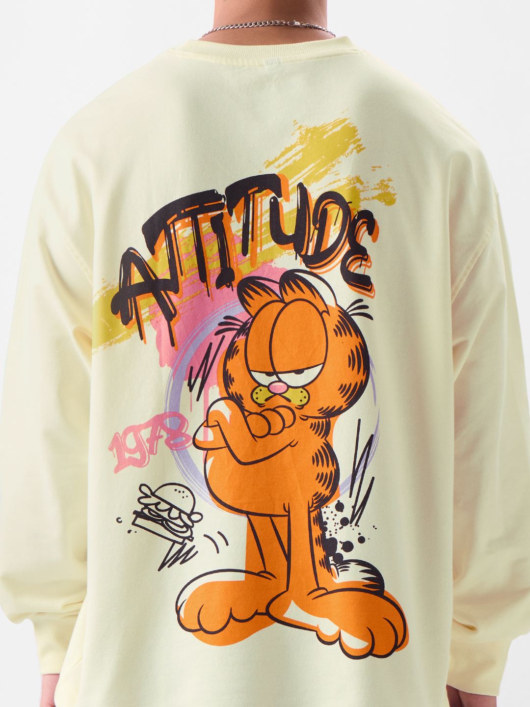 Buy Garfield: Attitude Oversized Full Sleeve T-Shirts