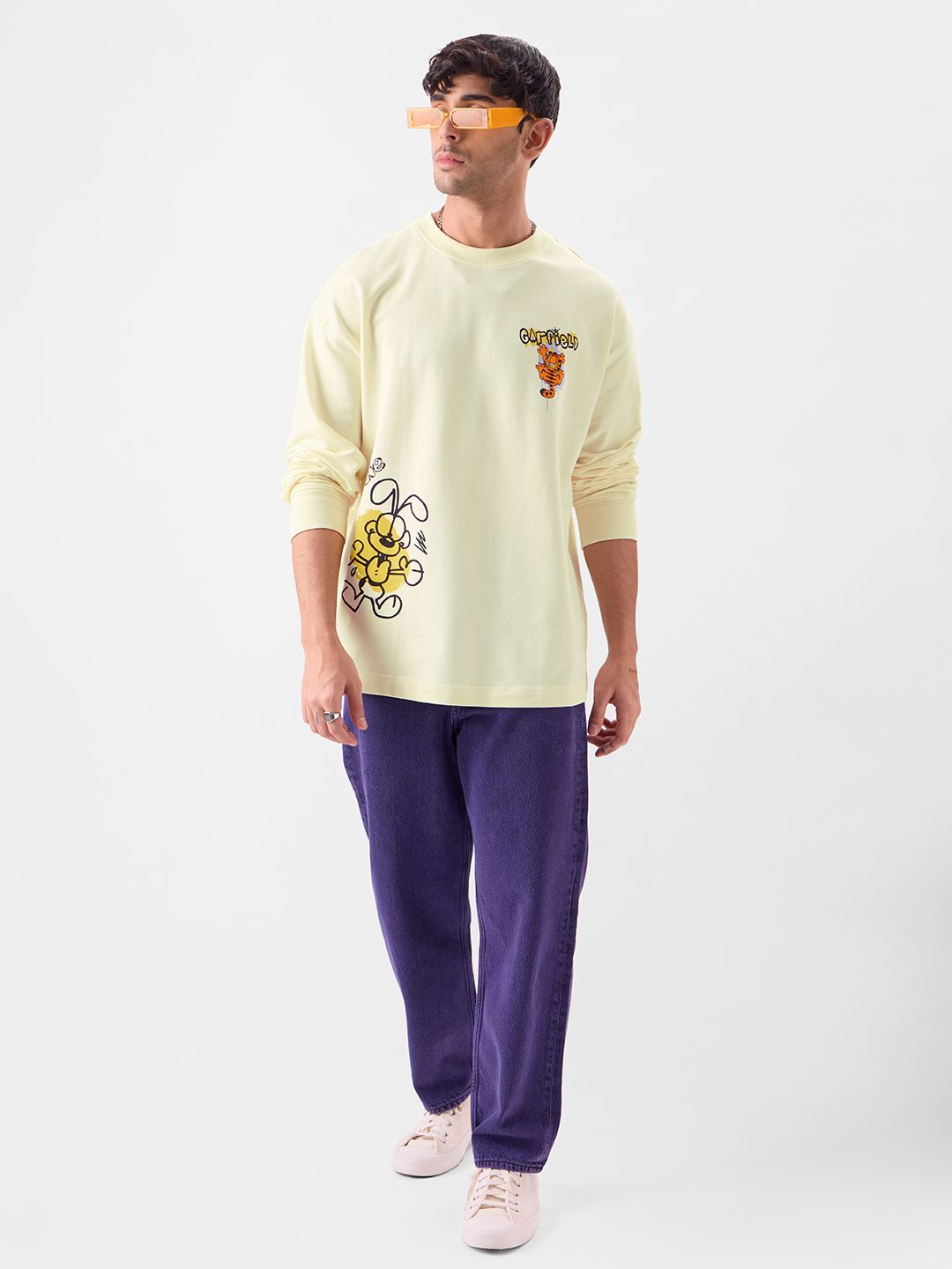 Garfield: Attitude Oversized Full Sleeve T-Shirts price
