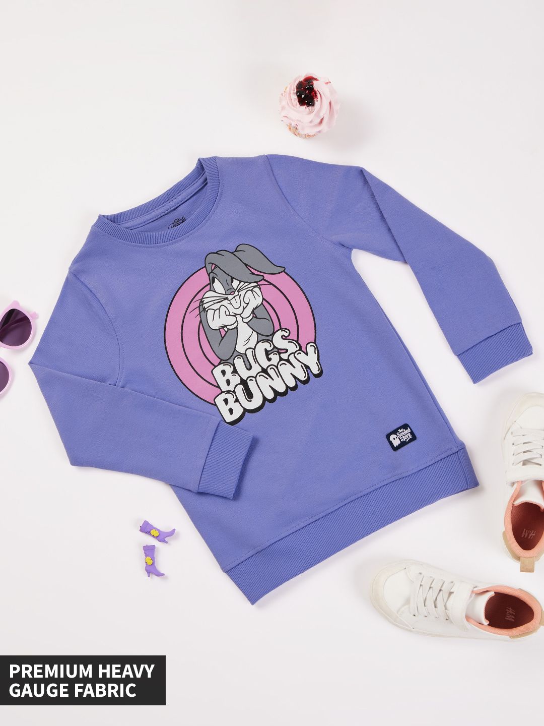 Members Only Girls 2T-16 Looney Tunes Bugs Bunny Gradient Hooded Windbreaker Jacket main image 1