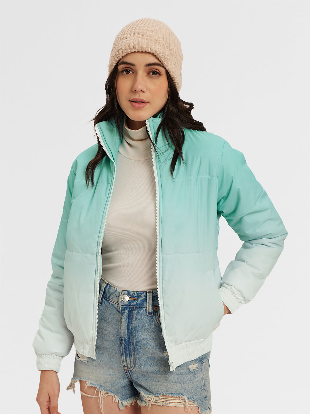 Buy Solids: Gradient Women Puffer Jackets online at The Souled Store.