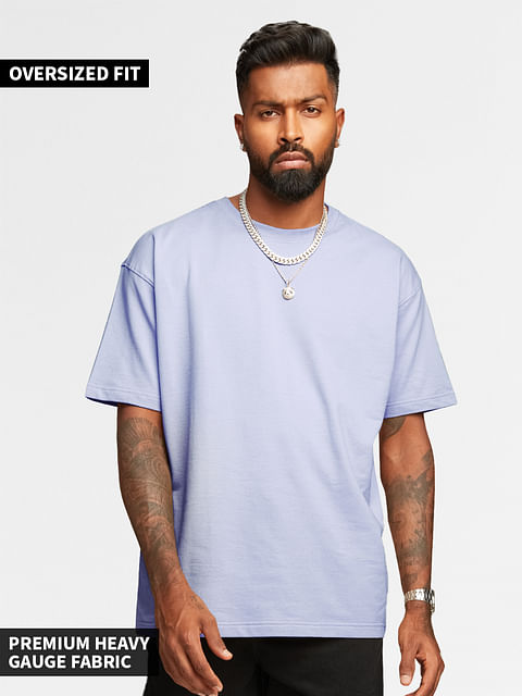 Buy Solids: Lavender Oversized T-Shirts online at The Souled Store.