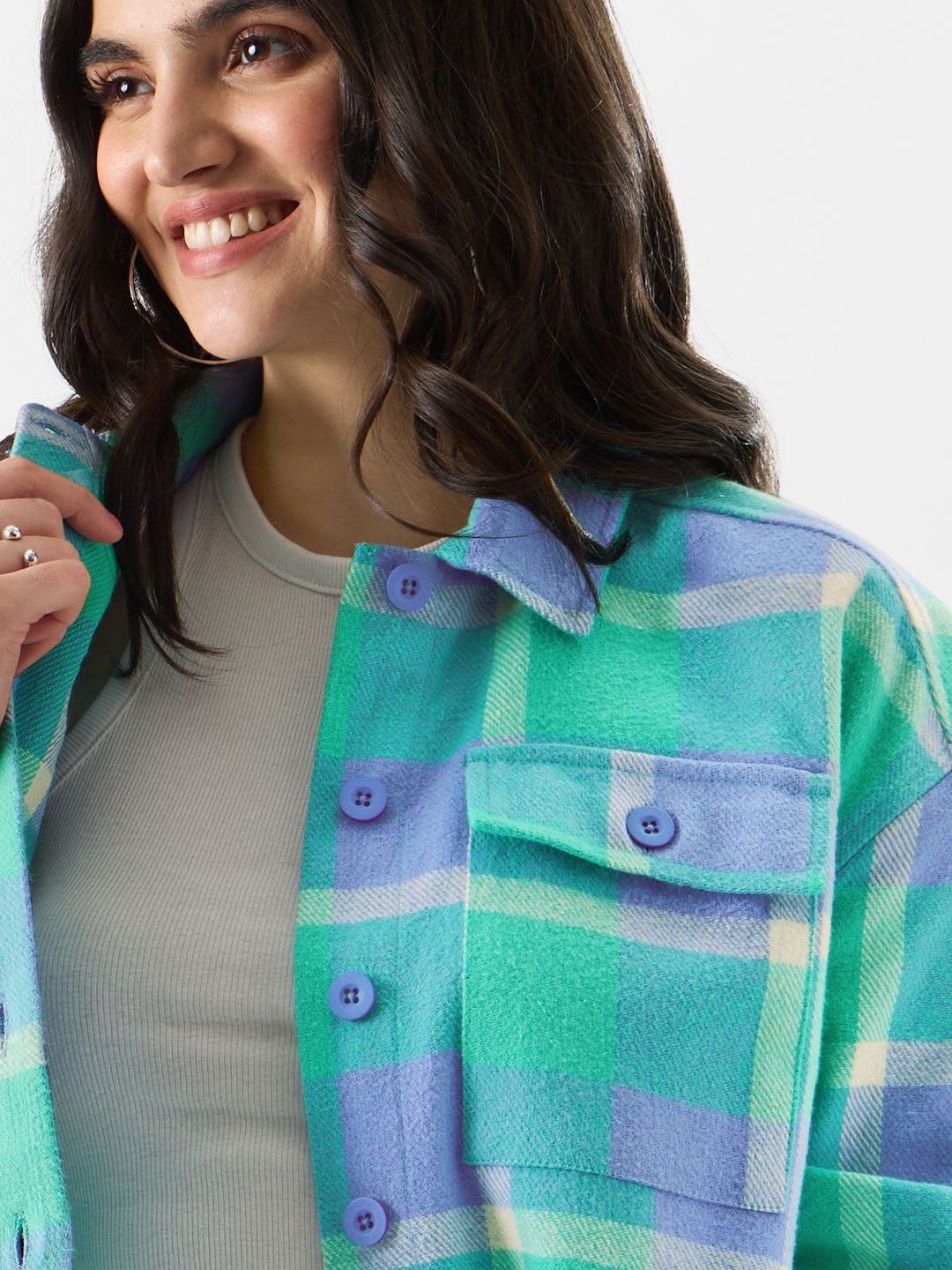 Buy Flannel And White Women Shackets online at The Souled Store.