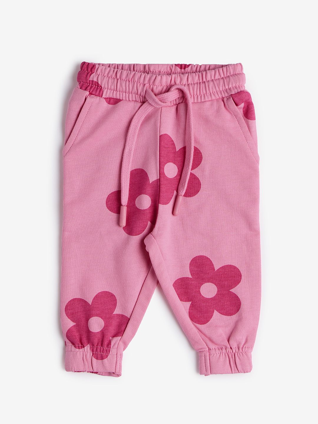 Buy TSS Originals Pink Flora Girls Cotton Joggers Online
