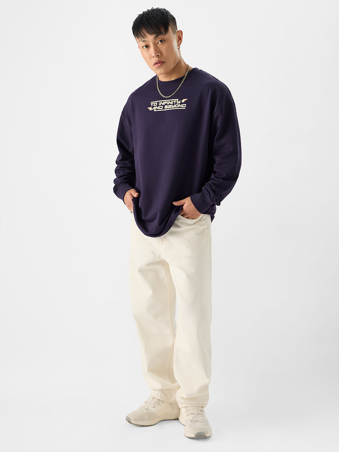 Buy Disney: Buzz Lightyear Oversized Full Sleeve T-Shirt Online