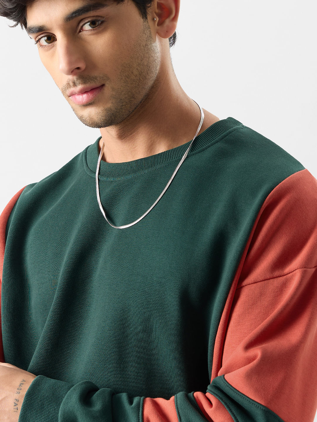 Buy Official TSS Originals: Emerald Clay Men Oversized Sweatshirt Online
