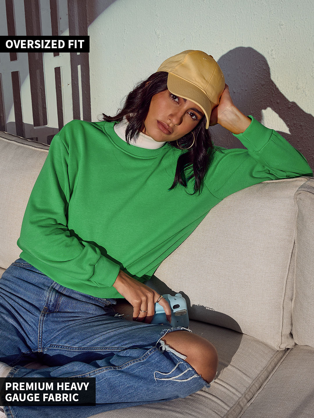 Buy Island Green Sweatshirt Women Sweatshirt Online