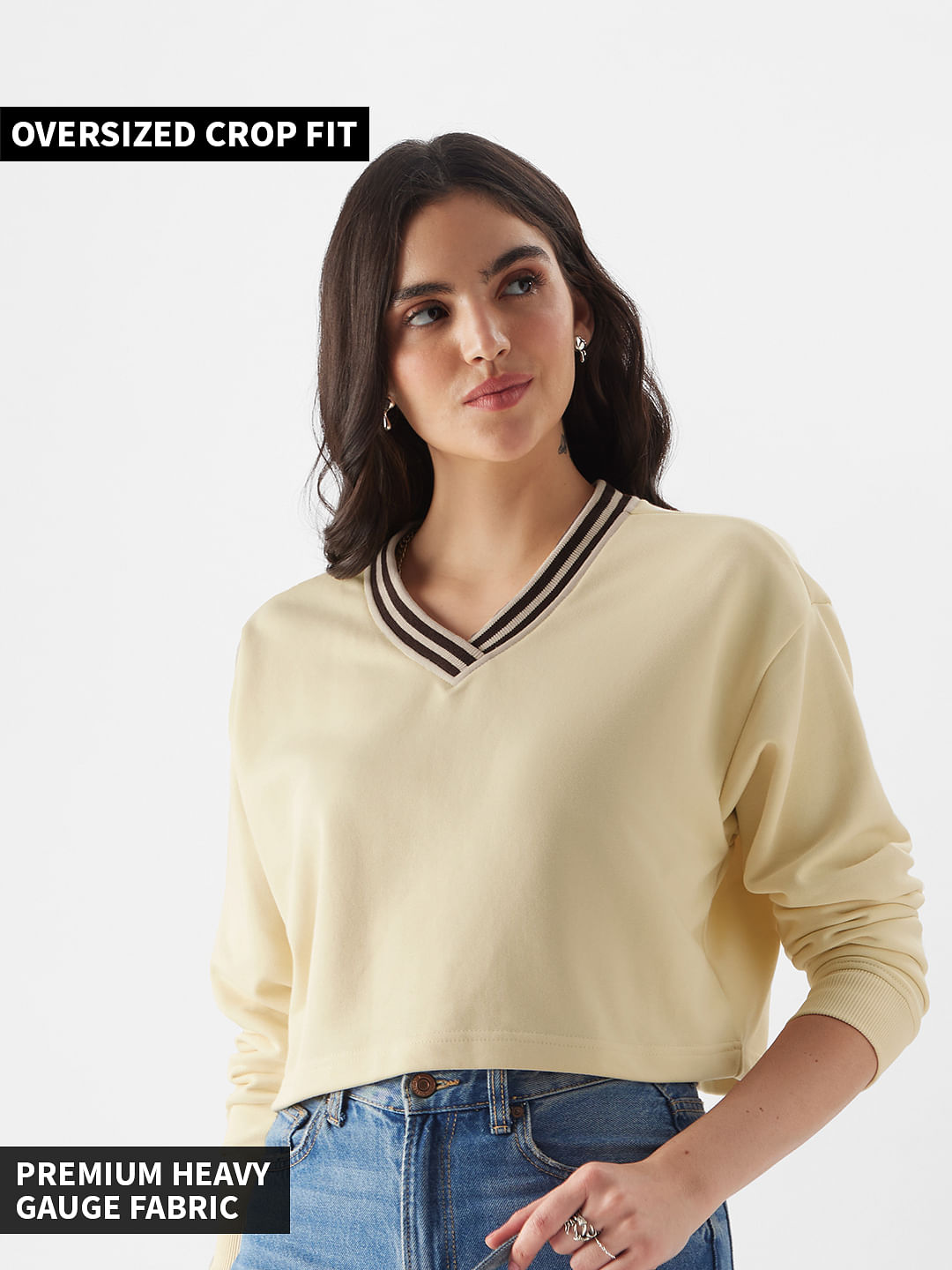 Buy The Souled Store Periwinkle Sweatshirt Women Oversized