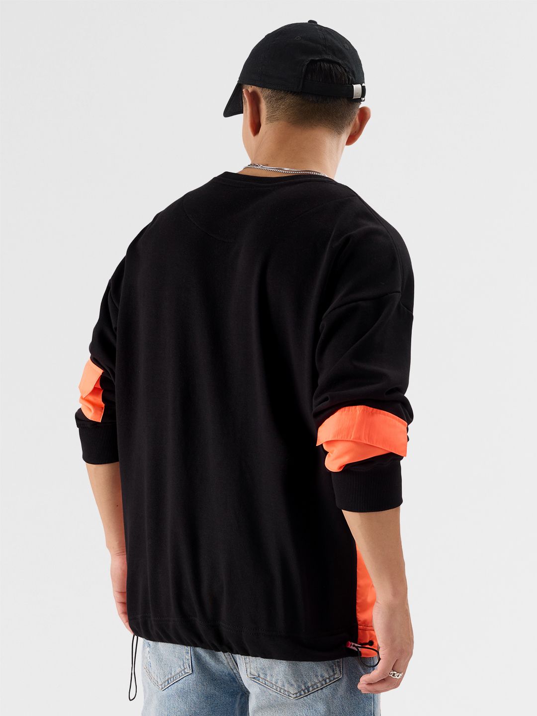 Buy TSS Originals: Blazing Black Men Oversized Sweatshirts