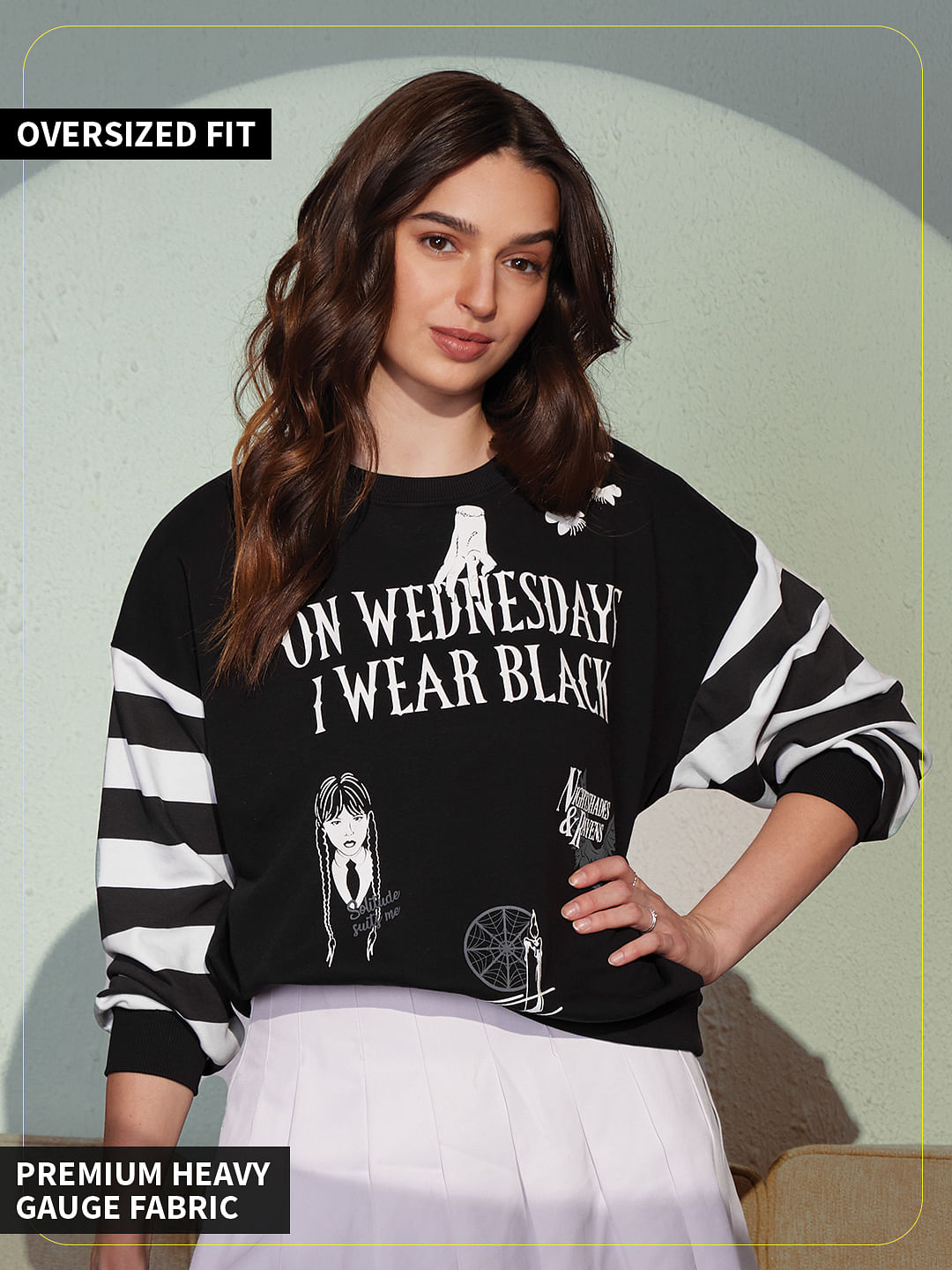 Buy Wednesday: Solitude Women Oversized Sweatshirts Online