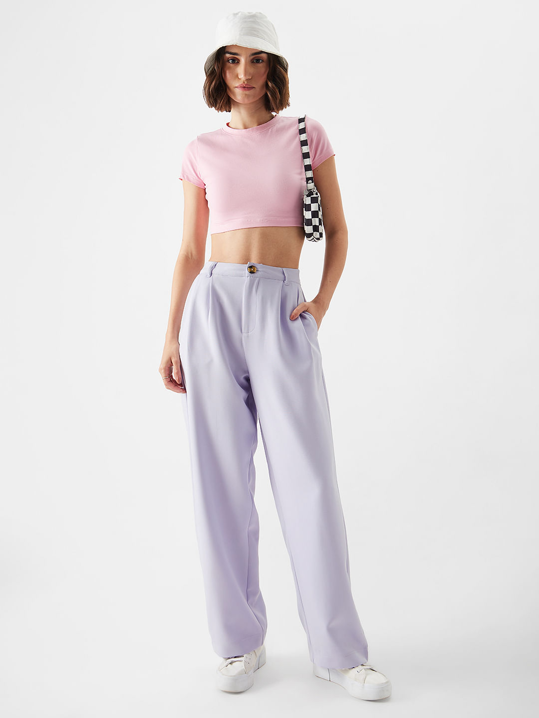 Buy Solids: Lavender Women Pants Online