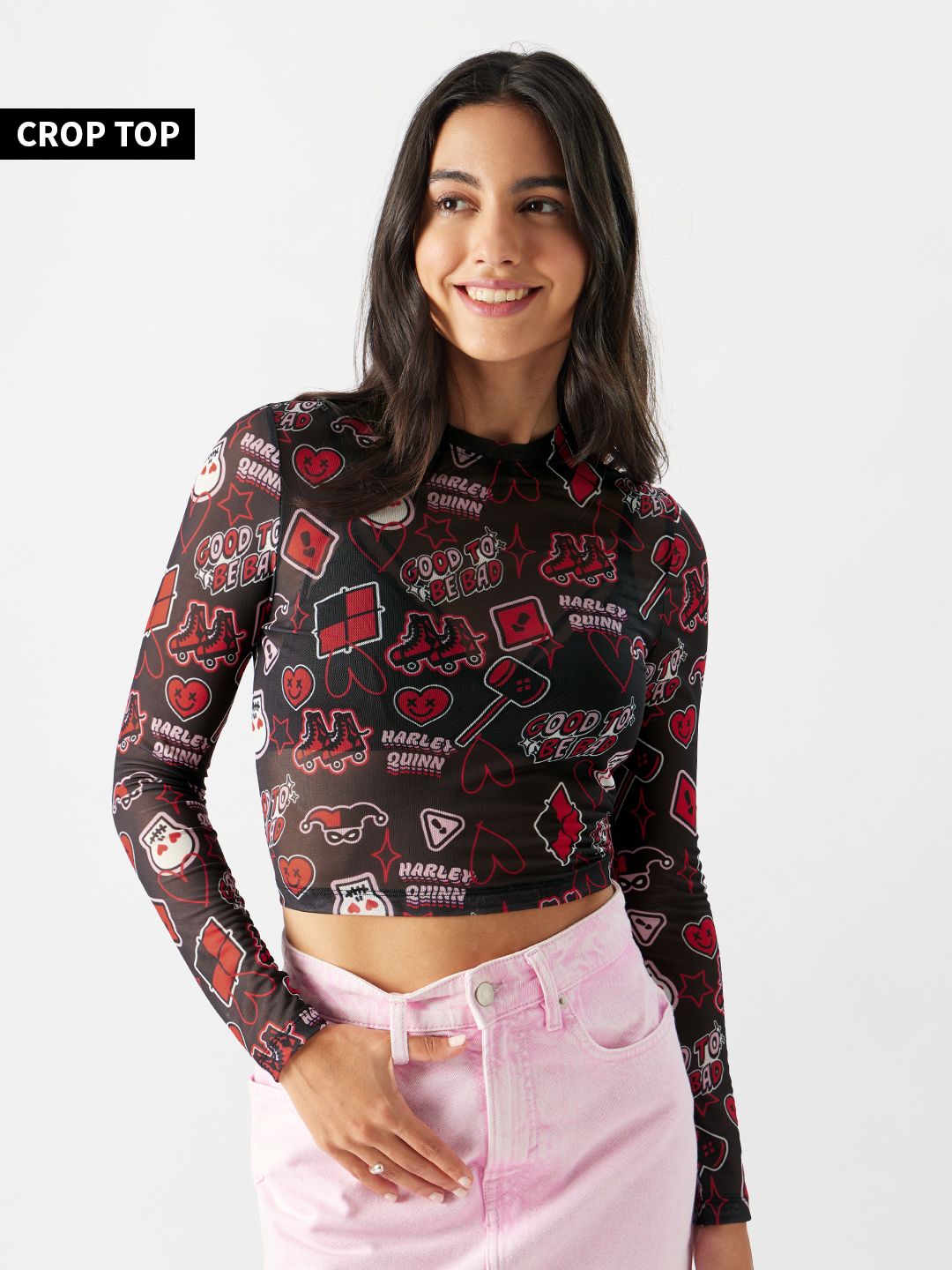 Buy DC Comics Harley Quinn Women Cropped Tops Online