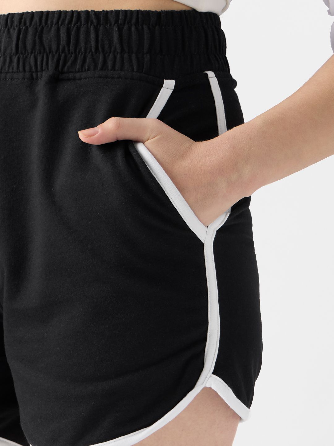 Buy Black Dolphin Shorts Women Lounge Shorts Online