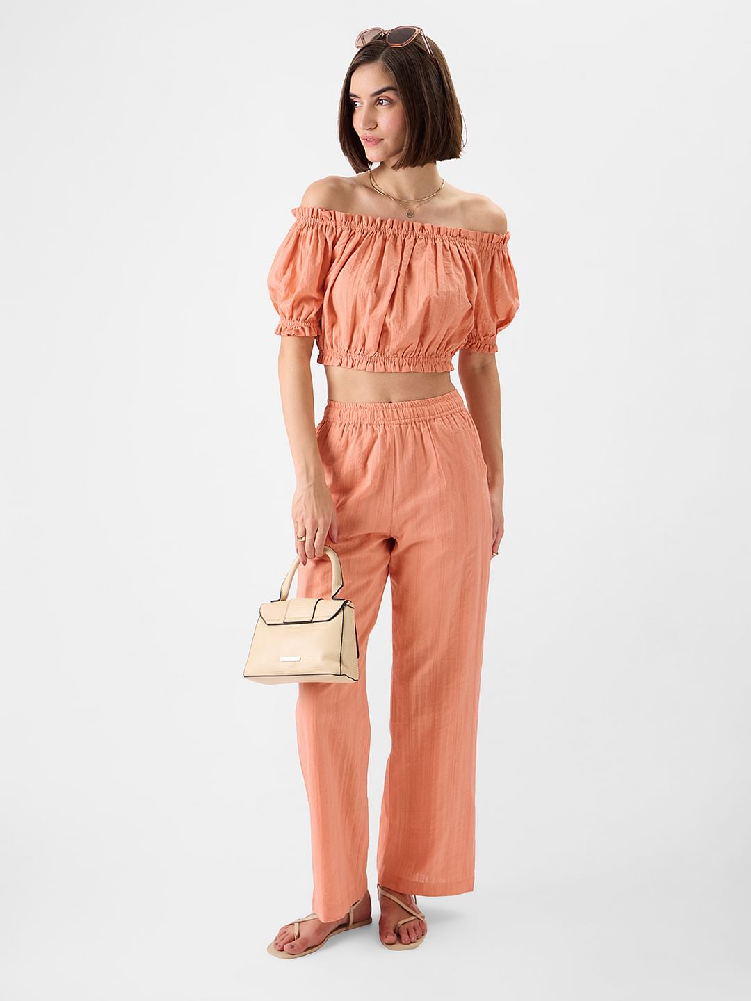 Buy Solids: Apricot Women Pants online at The Souled Store.