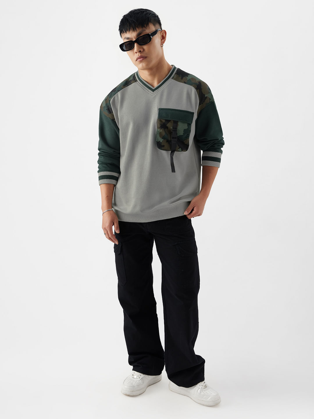 Buy TSS Originals: Camo Shock Mens Oversized Sweatshirts Online