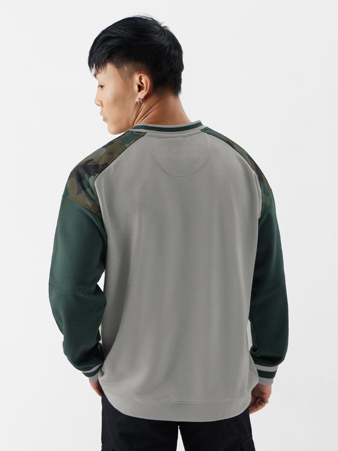 Buy TSS Originals: Green Camo Men Oversized Sweatshirts