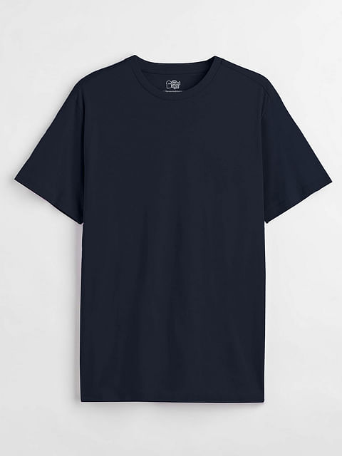 Buy Solids: Navy Blue T-Shirts, Unisex T-shirts online at The Souled Store.