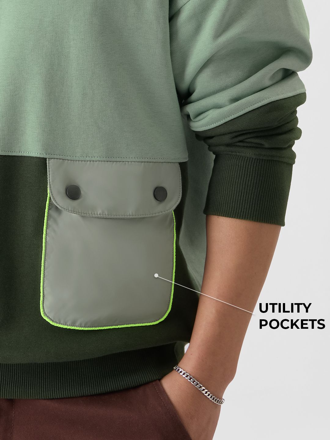 TSS Originals: Olive Night Men Oversized Hoodies online