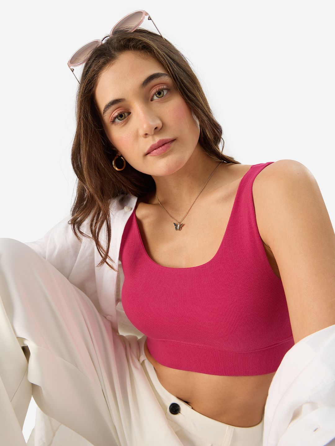 Buy Raspberry Bralette Top Women Lounge Bralette Online