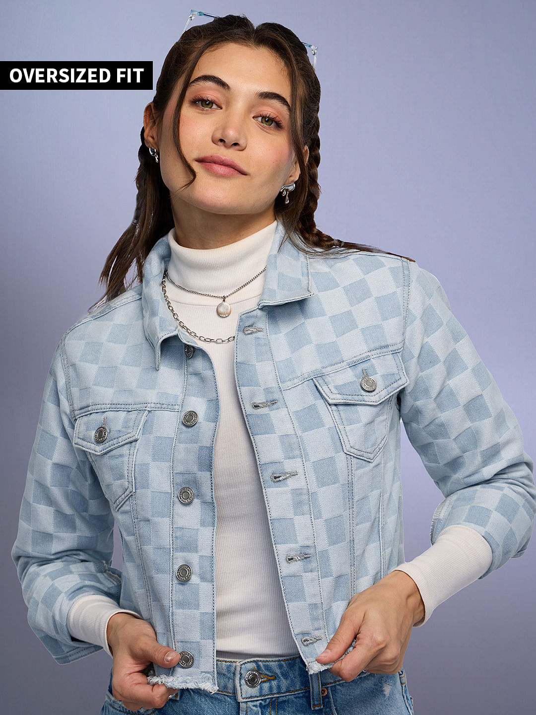 Buy TSS Originals: Tonal Checkered Women Jackets Online