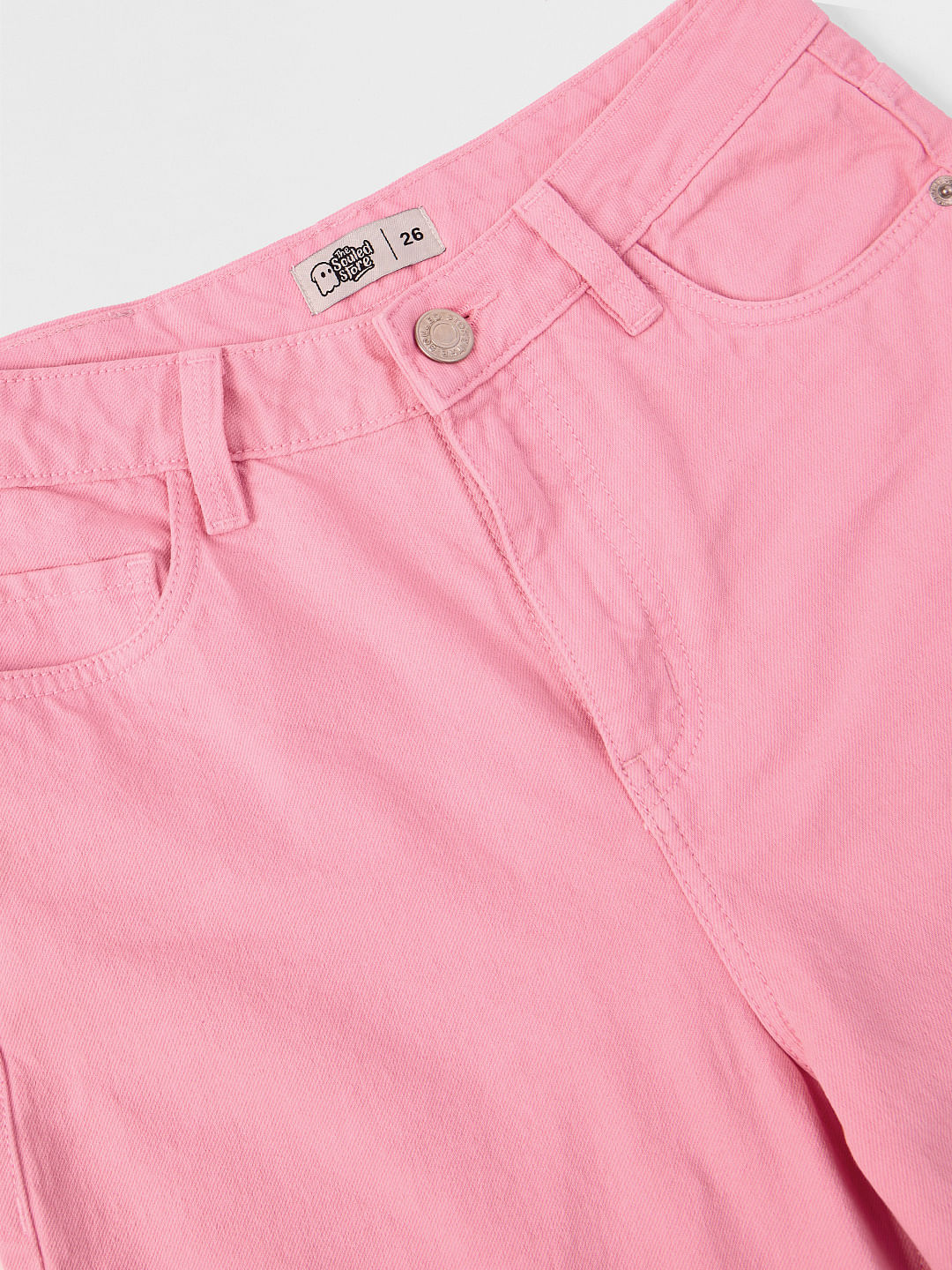 Buy Solids: Peach Ombre (Wide Leg) Women Jeans Online