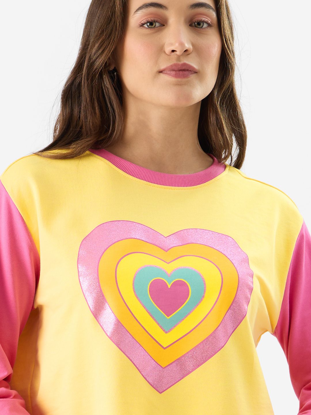 TSS Originals: Rainbow Hearts Women Full Sleeves Tops online