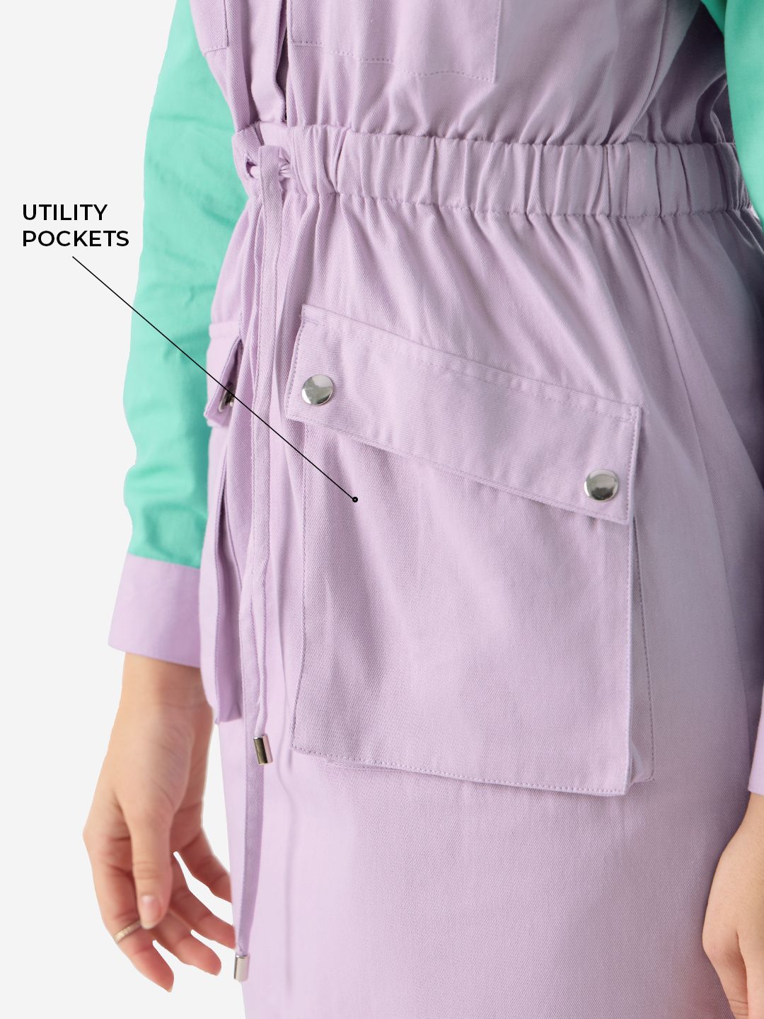 Solids: Lavender Women Shirt Dresses online