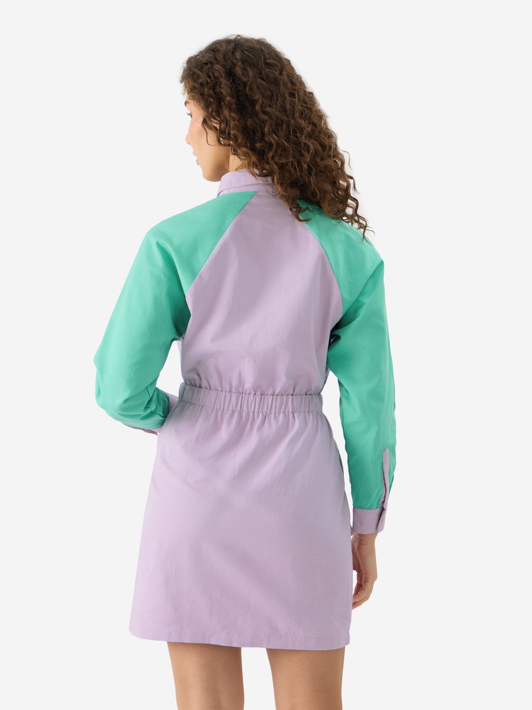 Buy Solids: Lavender Women Shirt Dresses
