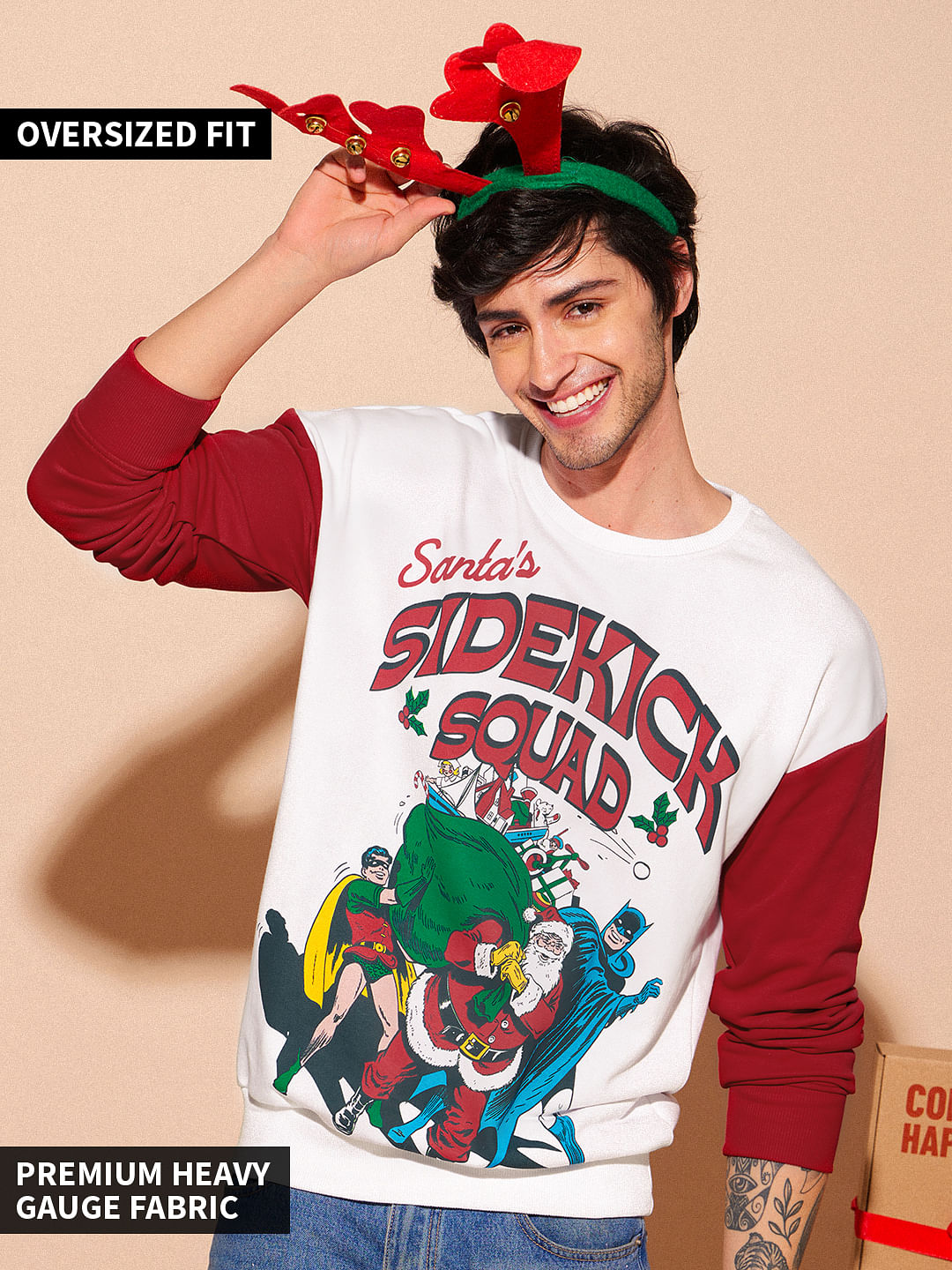 Buy DC: Sidekick Squad Mens Oversized Sweatshirt Online