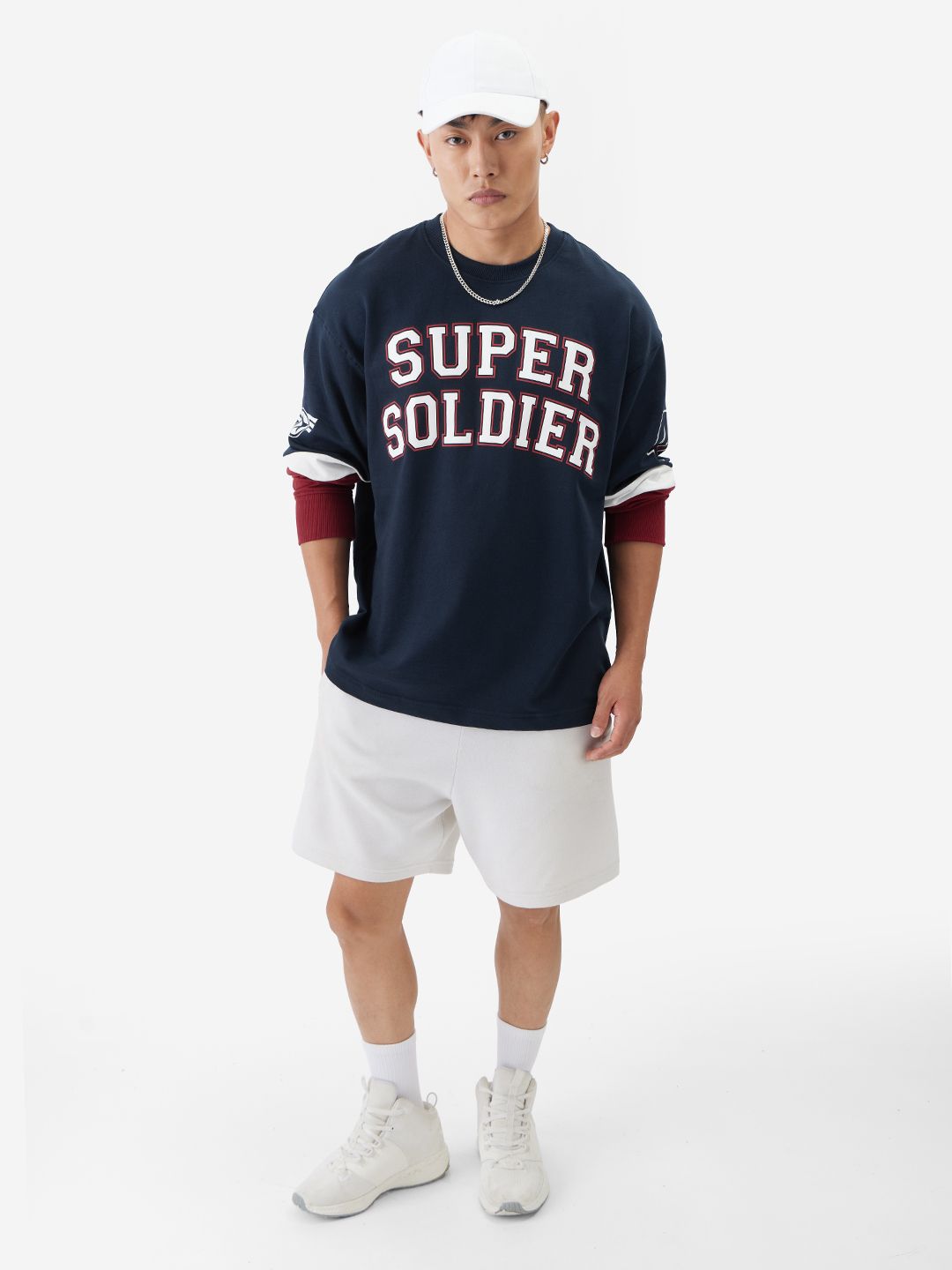 Buy Captain America: The Super Soldier Oversized Full Sleeve T-Shirts
