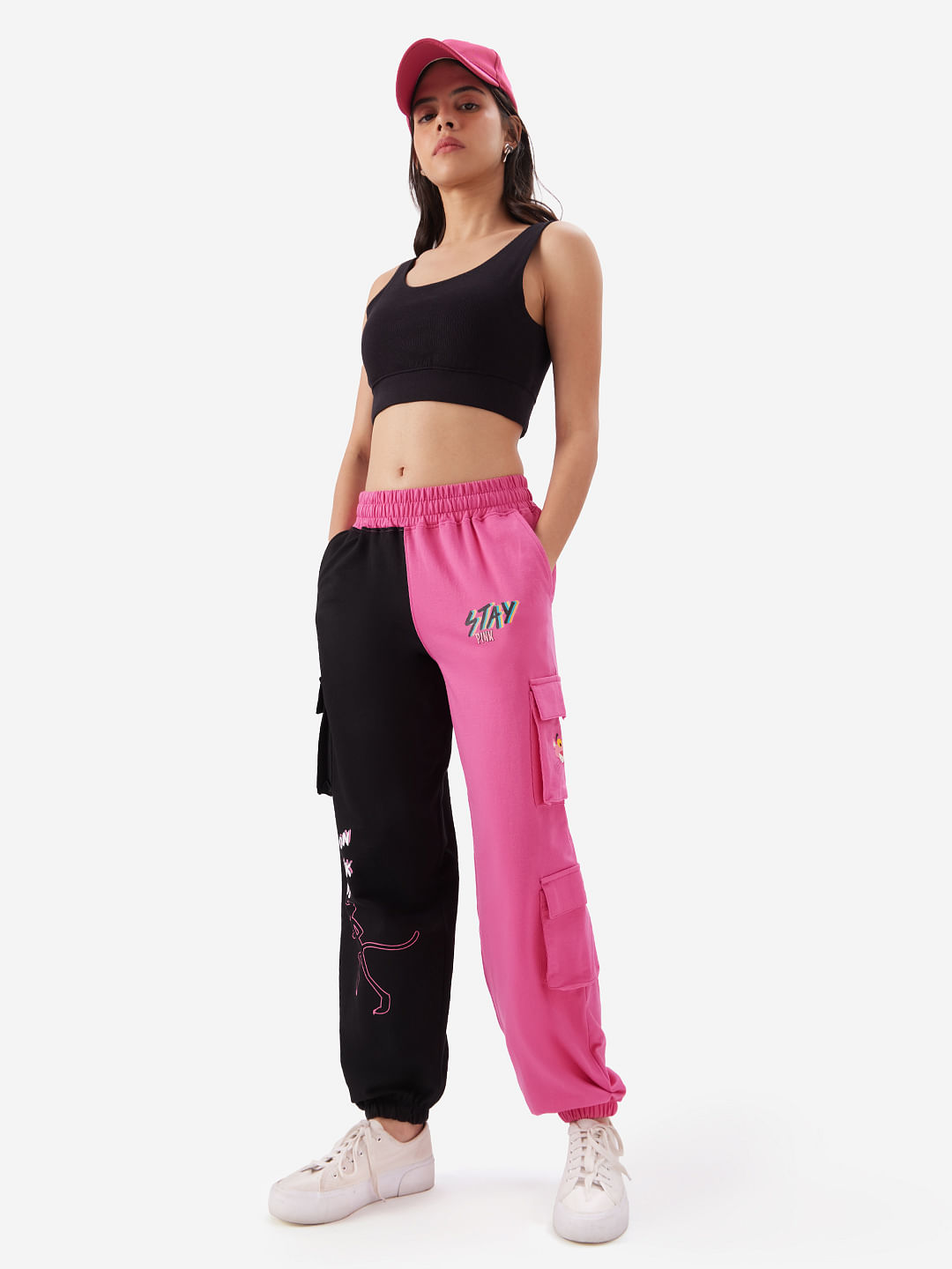 Buy Walk On The Pink Side Womens Oversized Jogger Online