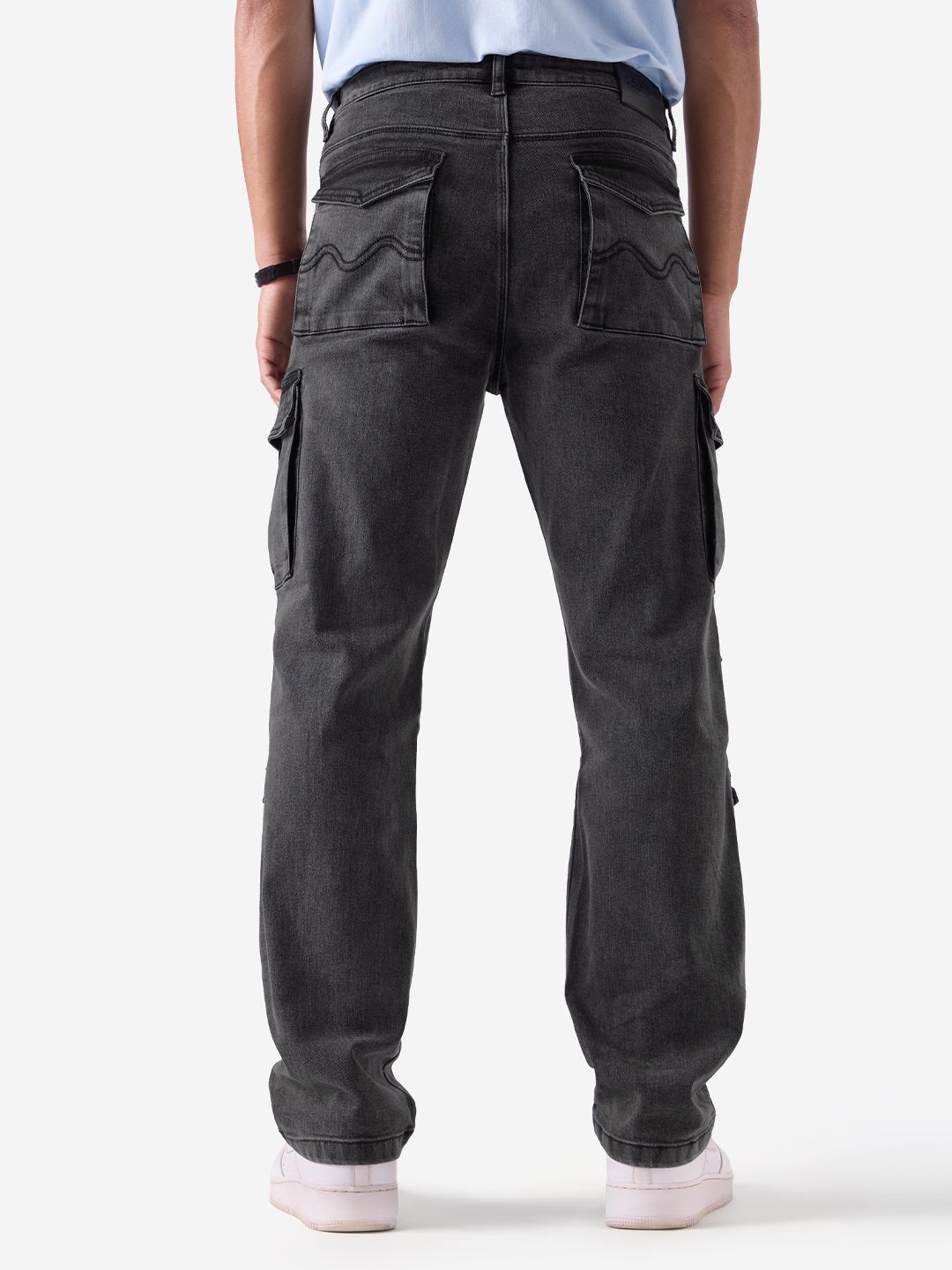 Buy Solids: Stone Fade (Cargo) Men Cargo Jeans