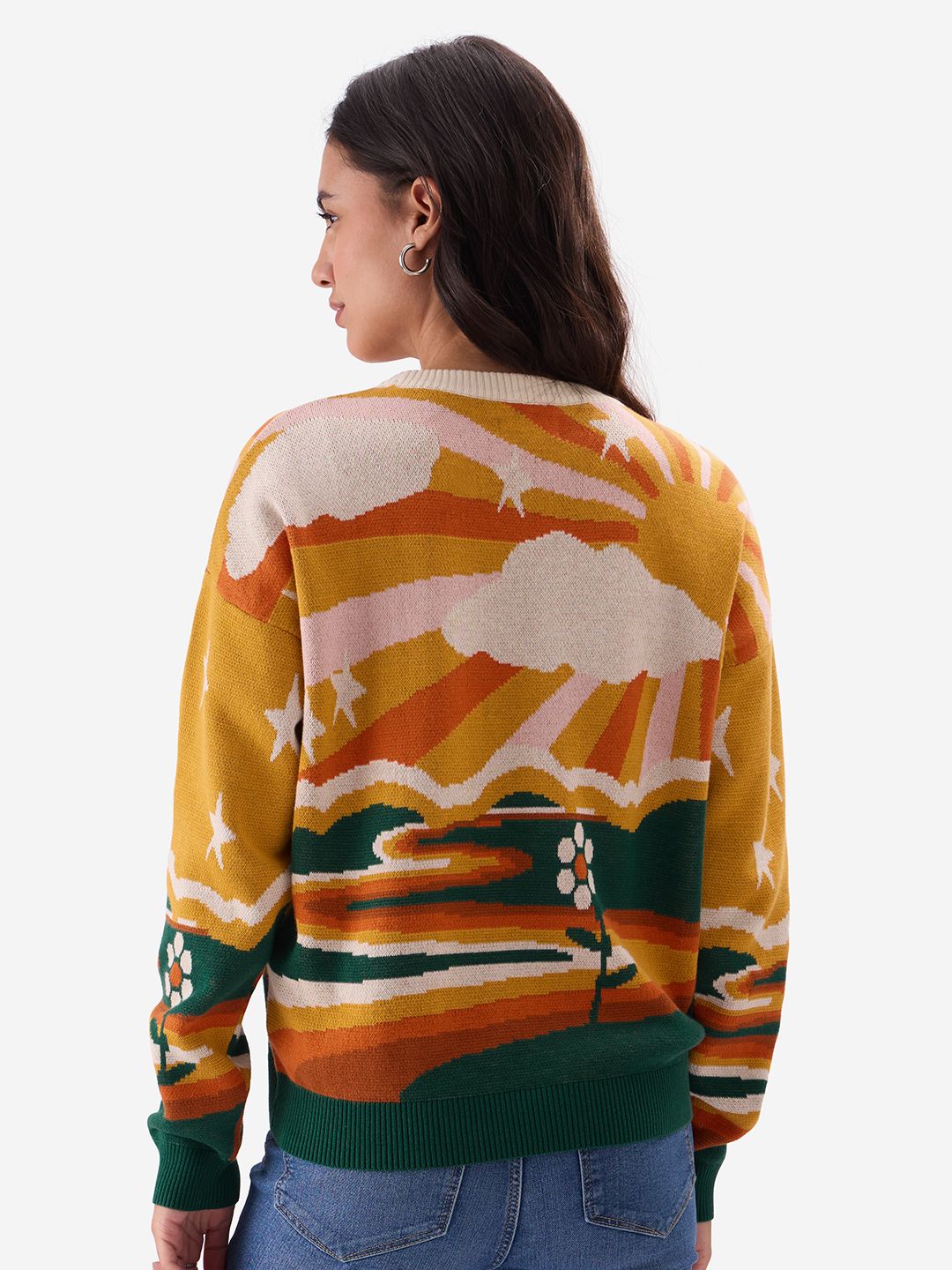 Buy Knitted Sweater: Good Vibes Women Oversized Sweaters