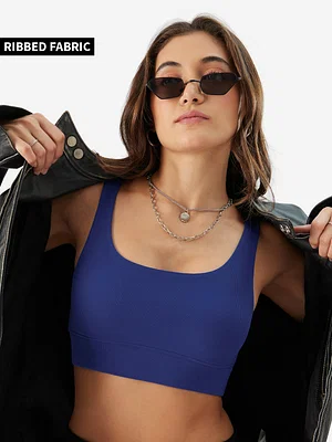 Electric Blue Bralette Top Women Bralette By The Souled Store