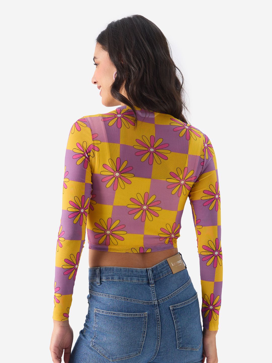 Buy Mesh Top: Flora Women Cropped Tops