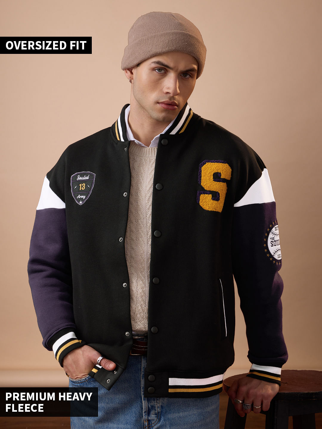 stein【24ss新作・新品】TTT MSW Varsity Jacket Khaki