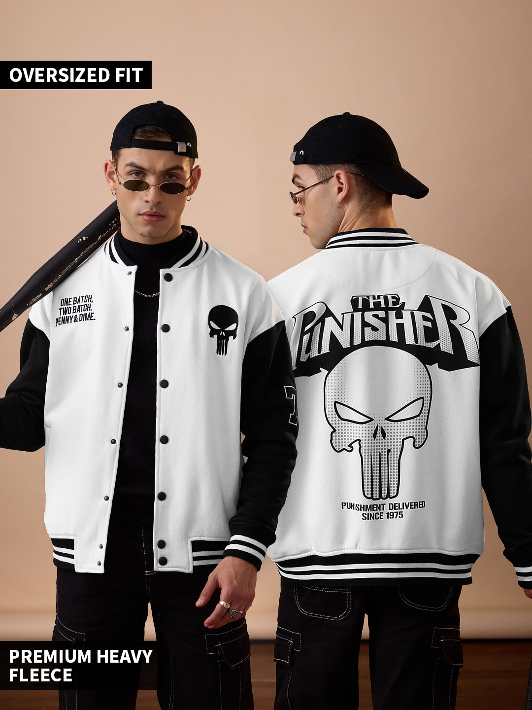 Buy Punisher: Since 1975 Men Oversized Jacket Online