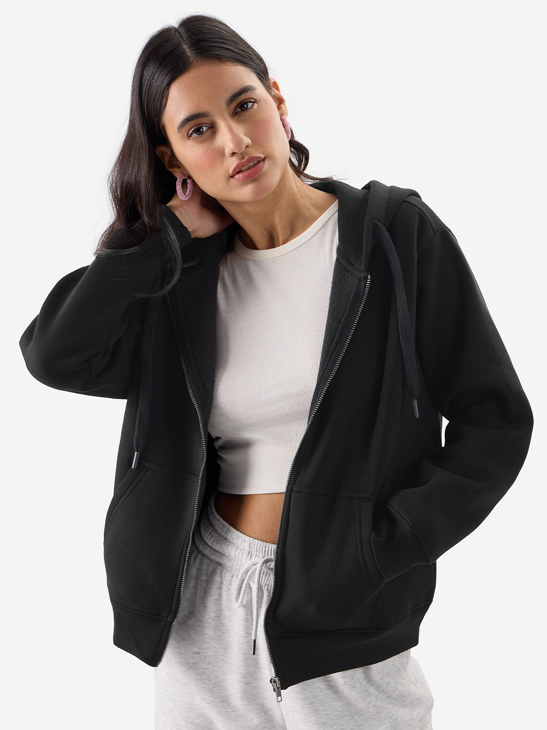 Buy Black Hoodie Women Oversized Hoodies online at The Souled Store.