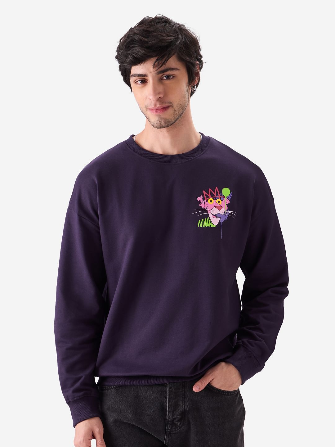 Buy Official Pink Panther: Hustler Men Oversized Sweatshirt Online