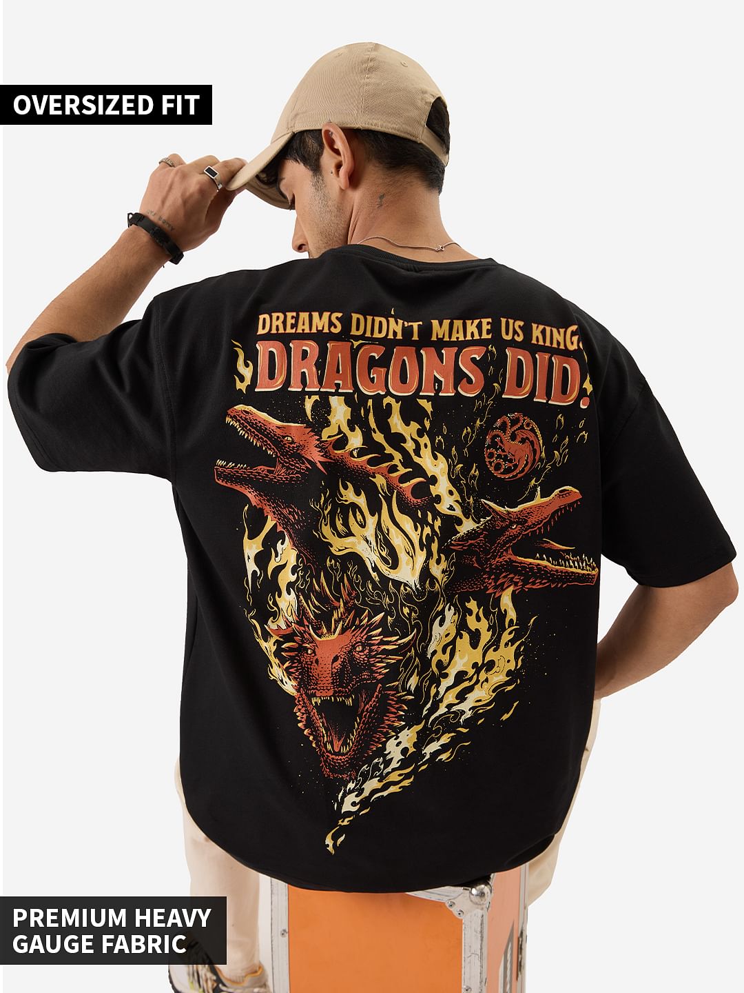 Buy House of Dragon: Dragons Did Oversized T-Shirts Online