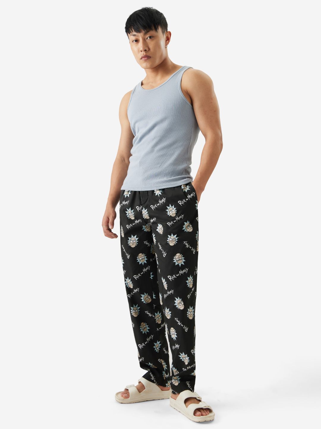 PJ Pants Fuzzy Rick And Morty Christmas Pajamas Family Merry