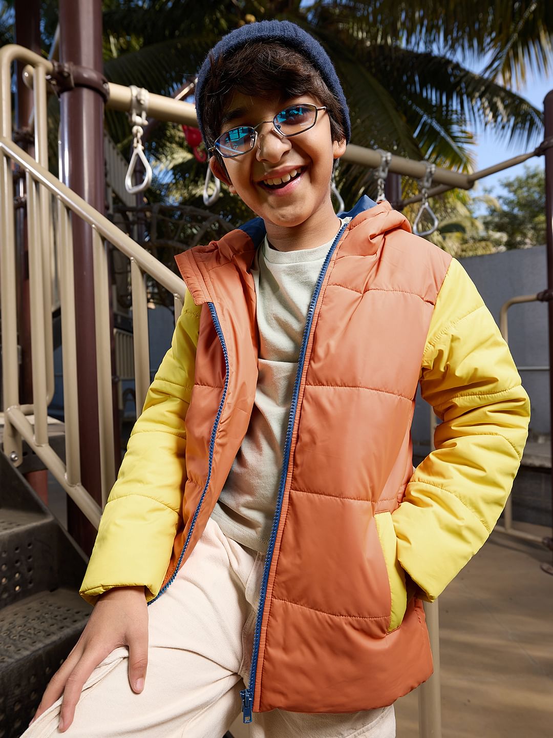 Buy TSS Originals Autumn Sunset Boys Puffer Hooded Jackets online at The Souled Store