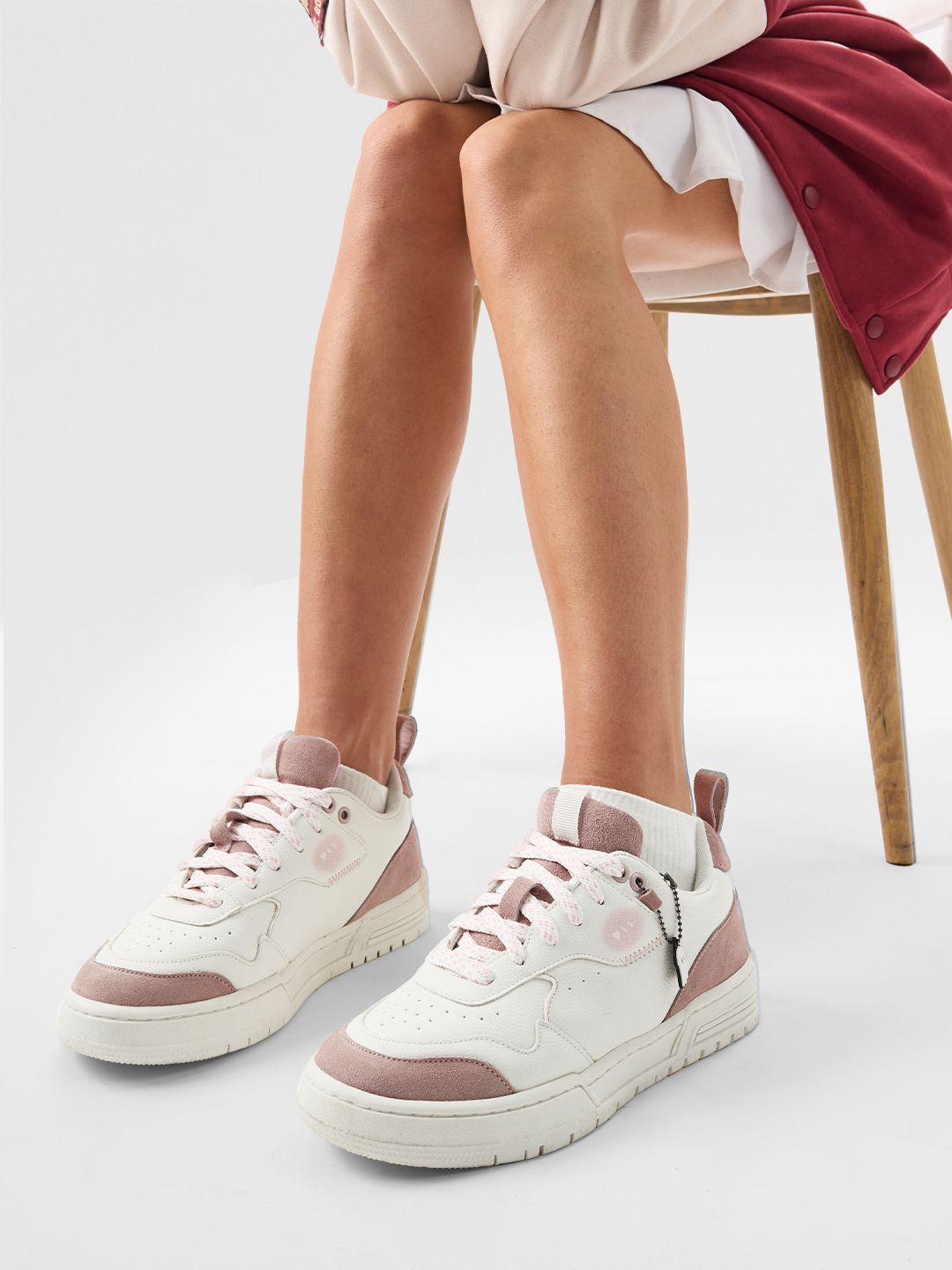 Buy TSS Originals: Blush Women Low Top Sneakers Online