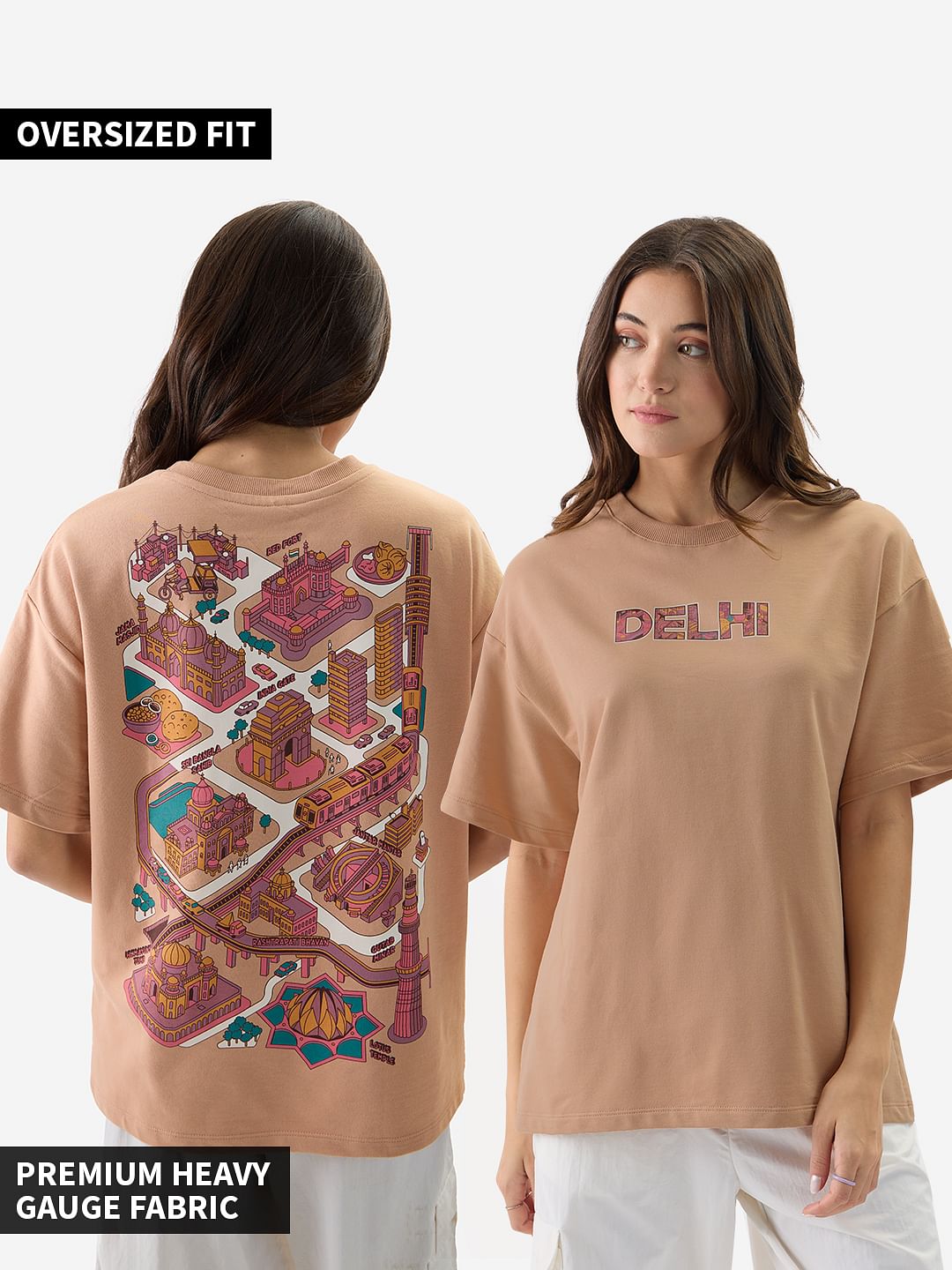 Buy Tss Originals Delhi Women Oversized T Shirts Online