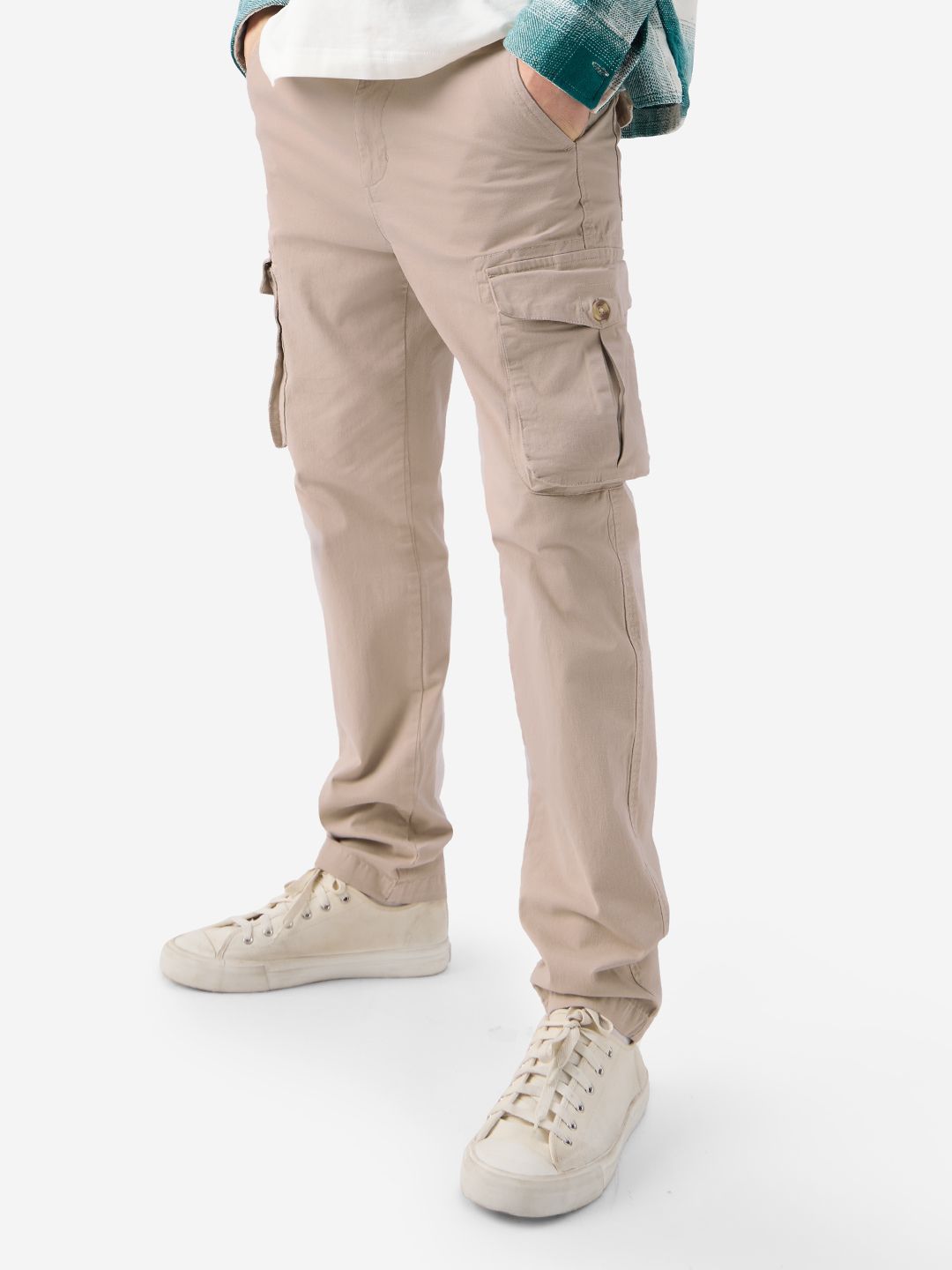 Buy TSS Originals Lined Beige Men Cargo Pants Online