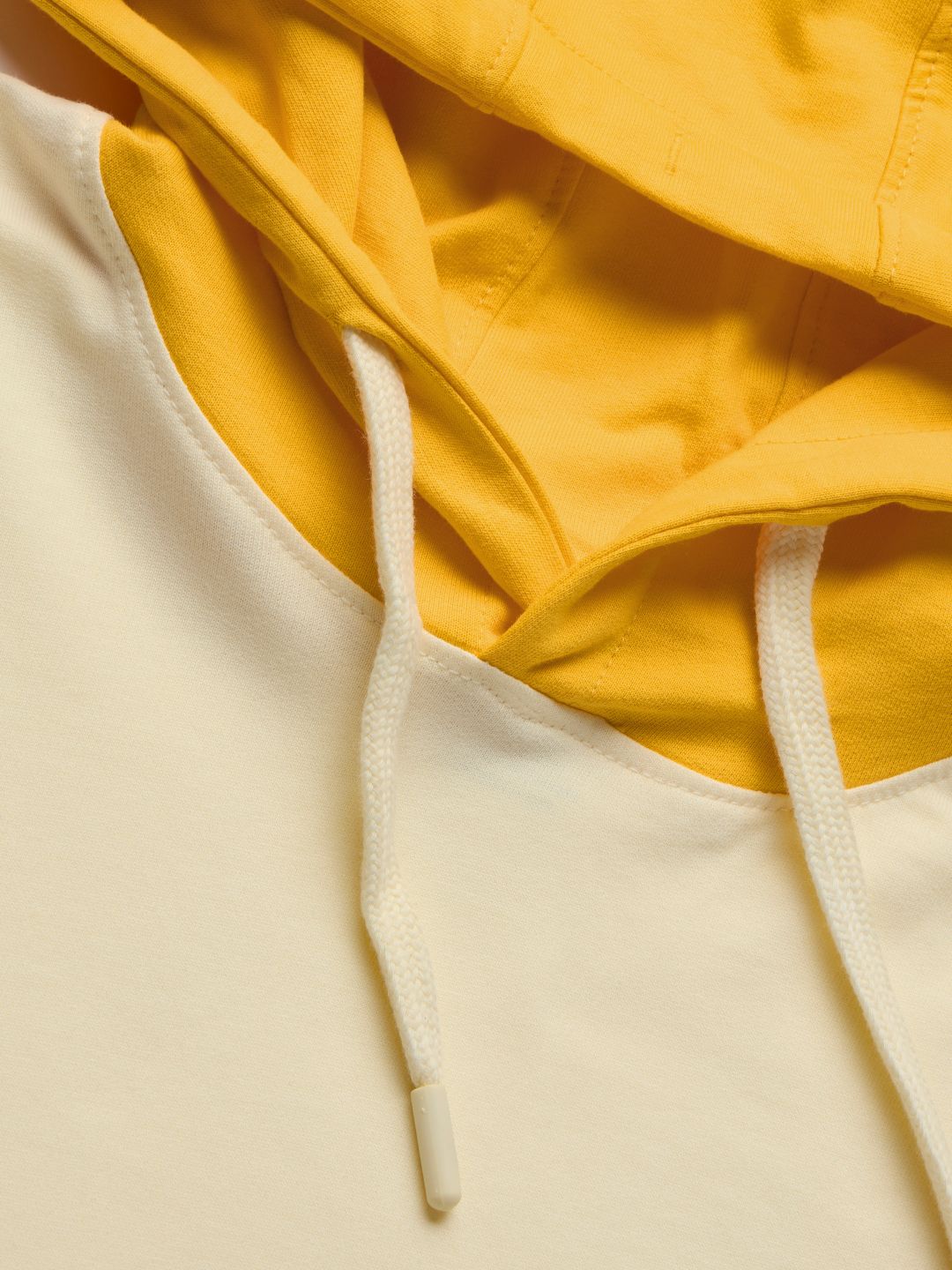 Buy Solids: Off White and Yellow Hooded T-Shirts