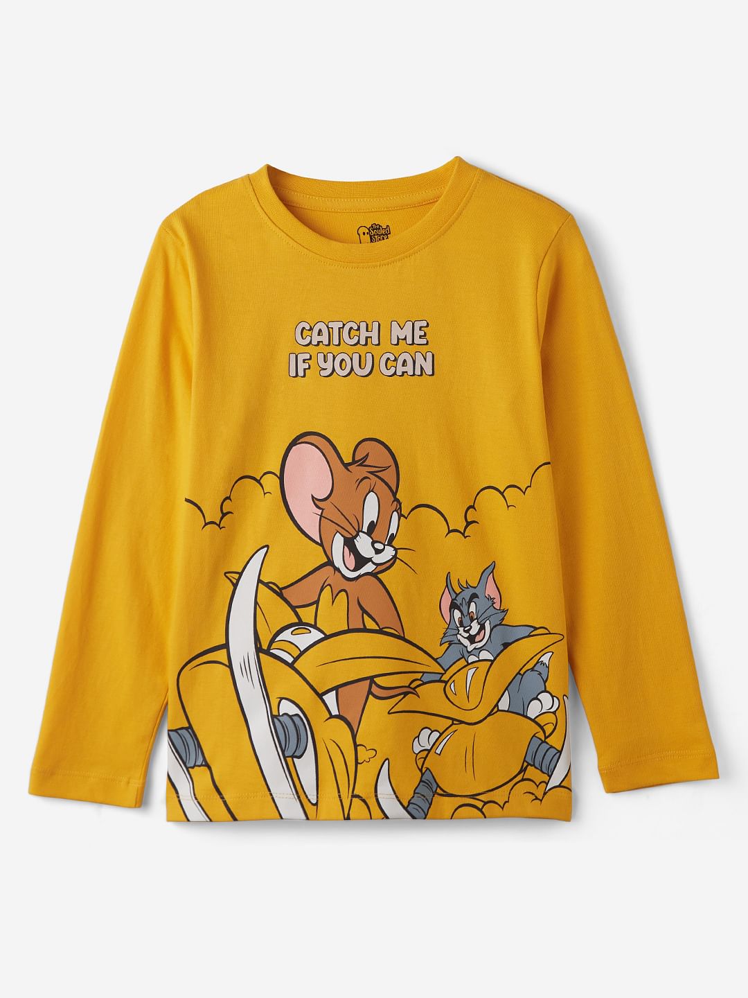 Buy Tom And Jerry Catch Me Boys Full Sleeve TShirts Online